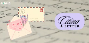 How to Cite a Letter